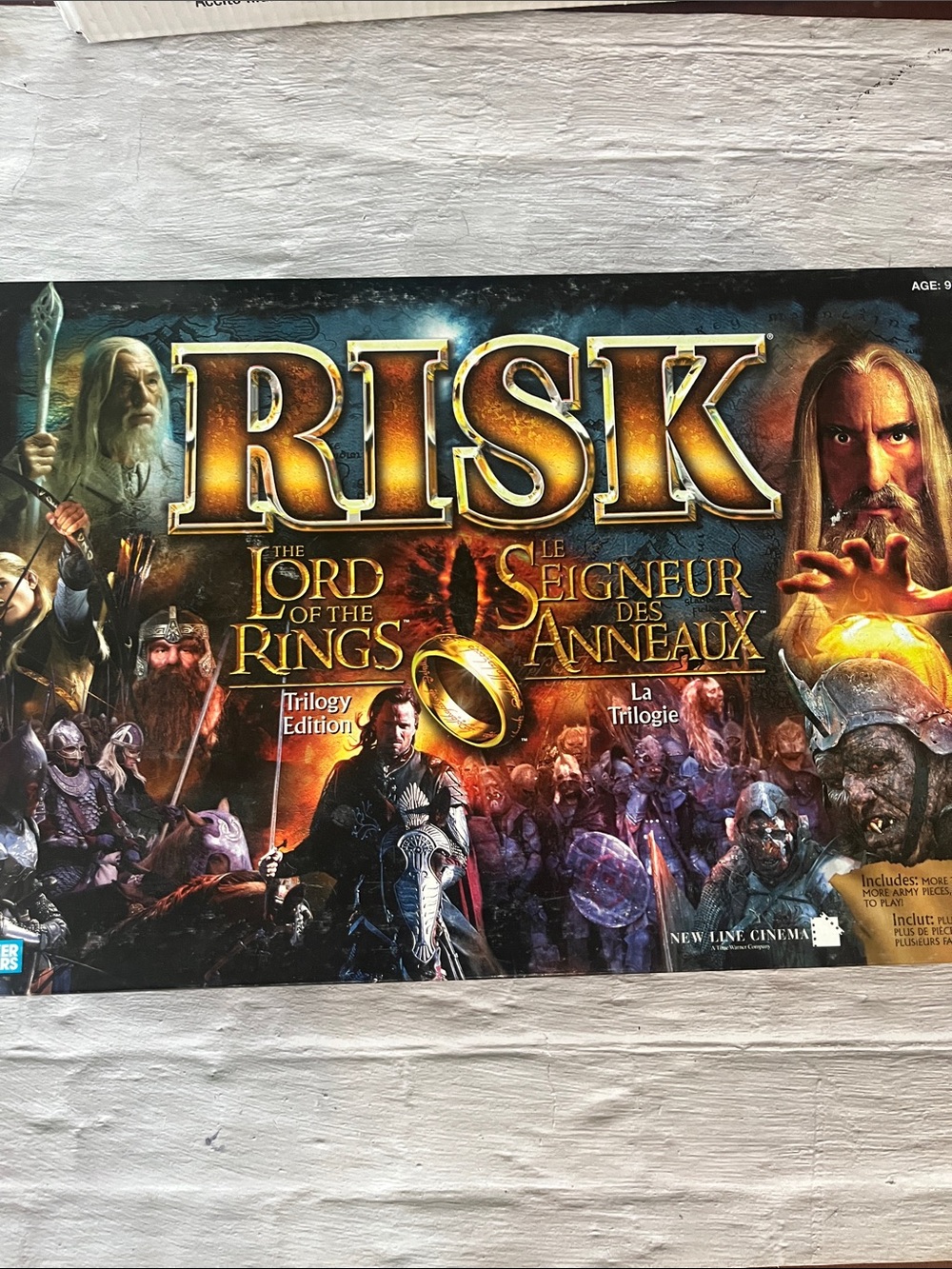 New Risk The Lord of the Rings Trilogy Edition Board Game - Open Box - Complete